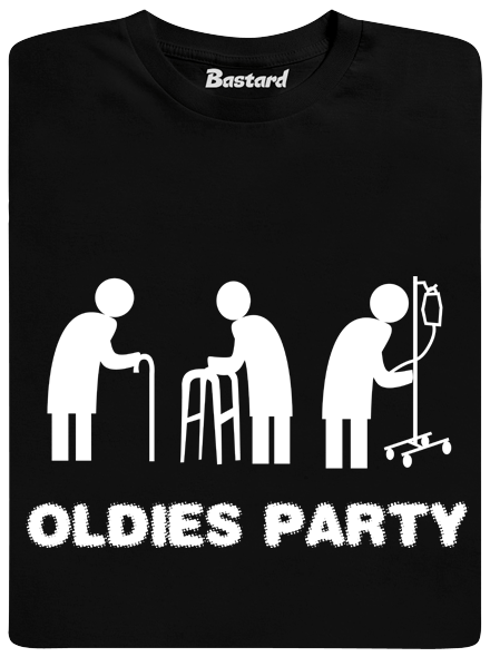 Oldies party černé pánské tričko