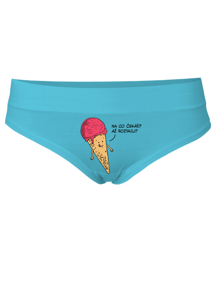 Zmrzlina - tyrkysové kalhotky