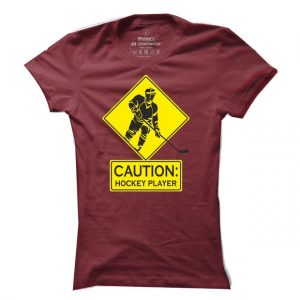 Dámské hokejové tričko Caution Hockey Player