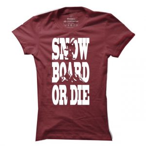 Dámské snowboardové tričko Board or die