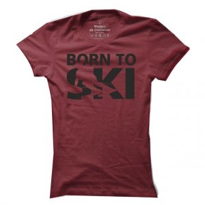 Dámské tričko na lyže Born to Ski