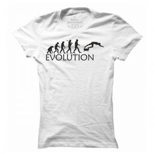 Dámské tričko na plavání Plavání evoluce