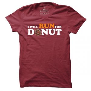 Pánské běžecké tričko I will run for Donut