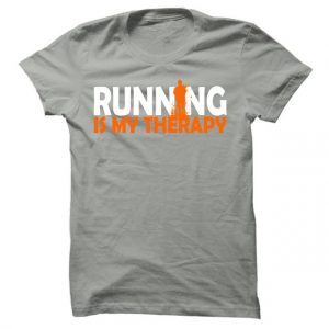 Pánské běžecké tričko Running is my therapy