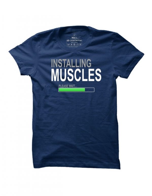 Pánské fitness tričko Installing Muscles