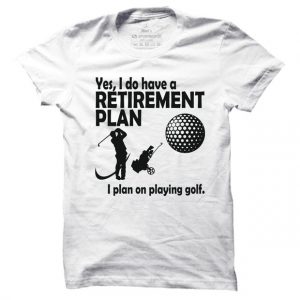 Pánské golfové tričko Retirement plan - golf
