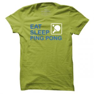 Pánské ping pongové tričko Eat sleep Ping Pong