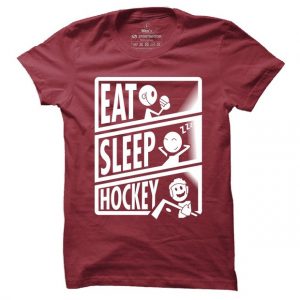 Pánské tričko na hokej Eat sleep hockey