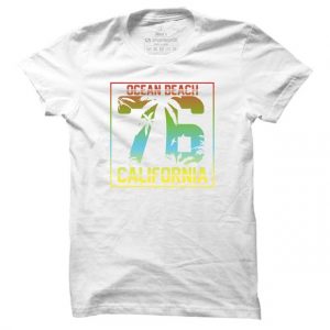 Surfové tričko Ocean Beach California pro muže
