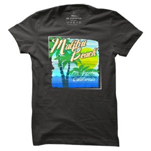 Surfové tričko Malibu Beach pro muže