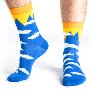 Počasí polojasno ponožky