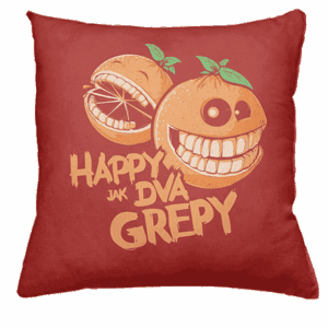 Happy grepy polštář