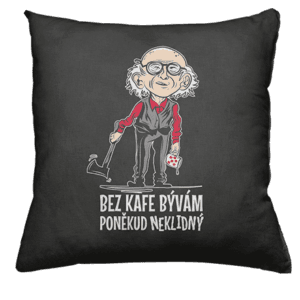 Neklidný bez kafe polštář