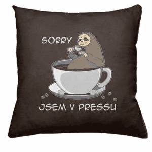 V pressu polštář